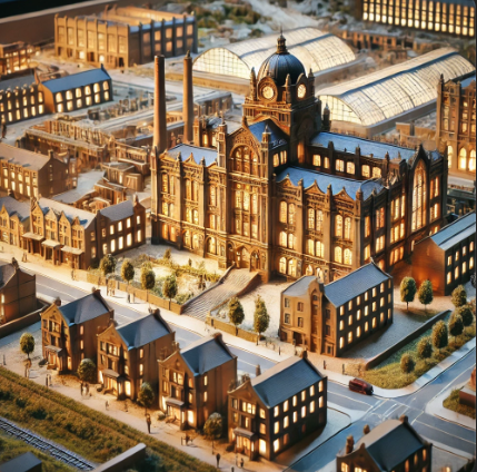 An architectural model of a project in Wakefield, meticulously crafted by Ari Model, showcasing intricate details and superior quality.