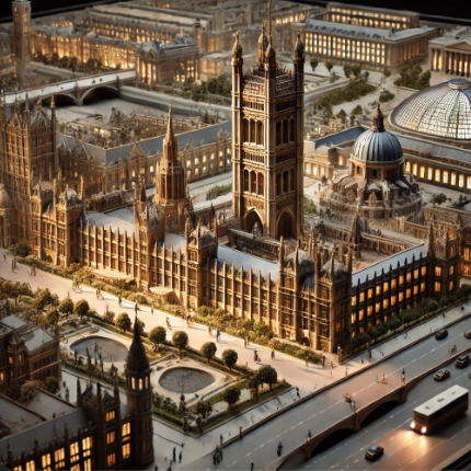 A detailed architectural model created by Ari Model for a project in Westminster, showcasing expert craftsmanship and precision.