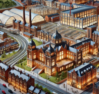 Architectural model created by Ari Model for a project in Wolverhampton, showcasing exceptional detail and quality.