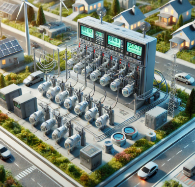 A highly detailed Smart Metering System Model created by Ari Model, showcasing advanced energy monitoring, data analytics, and grid integration. Ideal for infrastructure planning, technical demonstrations, and educational purposes.