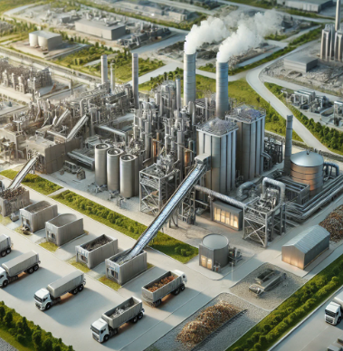 The Waste-to-Energy Conversion Facility Model by Ari Model showcasing the process of converting waste into clean energy. This model helps visualize the integration of waste management with renewable energy production, providing an essential tool for 