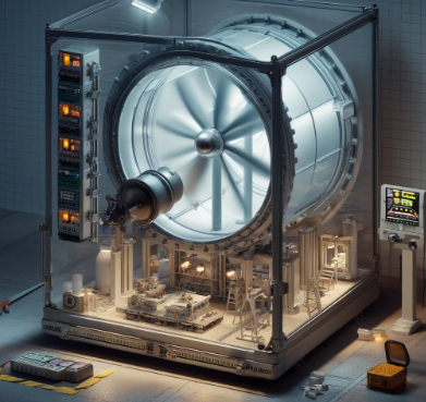 The Wind Tunnel and Turbine Testing Model by Ari Model provides a detailed, realistic simulation of wind turbine testing. This model demonstrates how wind turbines are tested under different conditions in a wind tunnel, offering valuable insights int