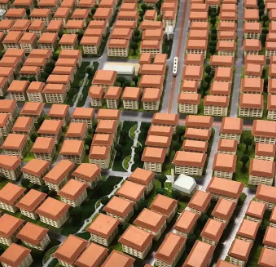 A high-precision, interactive architectural model by ARI Model, showcasing an energy-efficient urban lighting system. This state-of-the-art educational model features LED streetlights, motion-sensor technology, solar-powered lights, and smart grid in