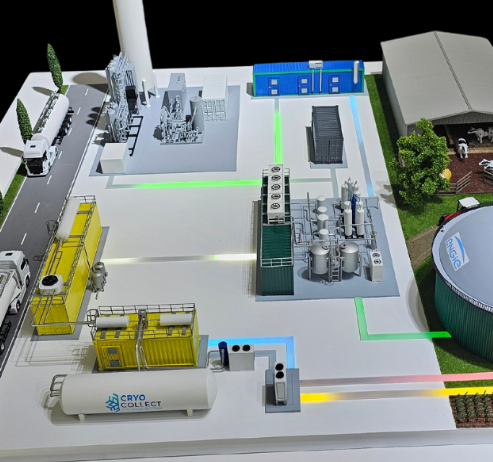 A highly detailed architectural model, developed by ARI Model, of a contemporary urban complex with realistic buildings, accurate detailing, and designed landscapes. The high-resolution model is a vital presentation instrument in urban development, r
