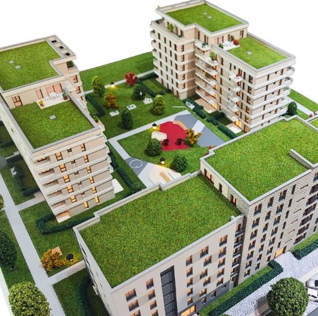 High-fidelity architect's model created by ARI Model for local municipalities to showcase at Salon des Maires. Featuring animated service areas, fiber-optic traffic flows, and modular civic centers. With global application in mind, this model co