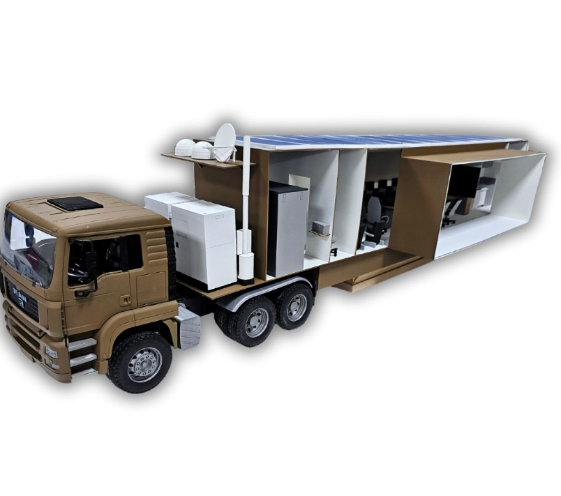 A highly accurate and eye-catching physical scale model created by ARI Model for businesses showcasing at InnoTrans. The customized model combines engineering precision, creative presentation, and technological advancement to enhance booth visibility