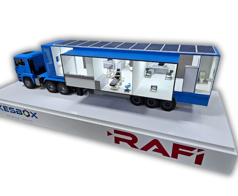 An incredibly detailed, bespoke physical scale model designed by ARI Model for InnoTrans exhibitors. Equipped with precision engineering, synchronized lighting, and animation, this bespoke model increases booth visibility, drives maximum visitor inte