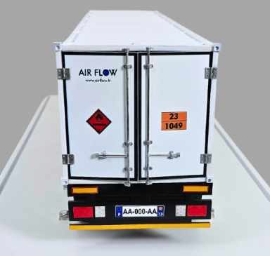 A premium professionally lit physical model by ARI Model for IAA Mobility show exhibitors. The scale model, specifically tailored to the exhibition, combines engineering precision, light dynamics, and motion technology to provide maximum visibility w