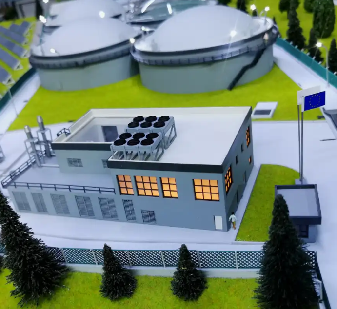 Custom-made physical scale models by ARI Model for Immobilienmesse, including residential complexes, mixed-use projects, commercial hubs, smart city initiatives, and sustainable urban developments. Featuring LED lighting, interactive mechanisms, and 