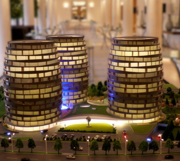 Tailored physical scale models by ARI Model for Immobilienmesse Linz, including residential developments, commercial buildings, mixed-use complexes, and urban infrastructure. Designed with expert craftsmanship and innovative techniques, these models 