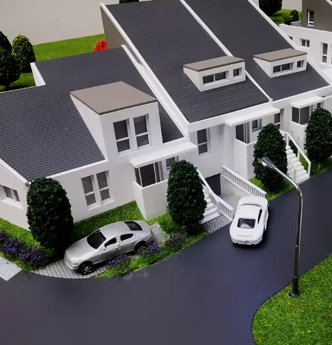 Detailed illuminated and animated scale models by ARI Model for SIMA, showcasing sustainable agriculture facilities, food technology hubs, renewable energy systems, logistics centers, and farming infrastructure. With LED lighting, animations, and int