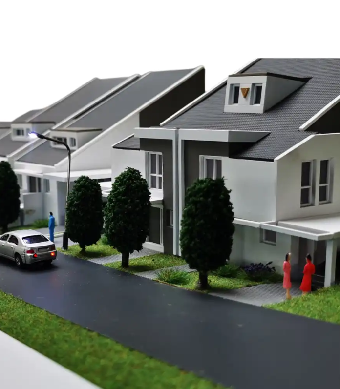 Detailed physical scale models by ARI Model for SIAL, representing global food innovation hubs, sustainable agriculture facilities, food processing plants, renewable energy systems, and logistics infrastructures. With lighting, animations, and intera