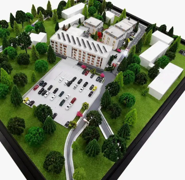 Custom physical scale models by ARI Model for SIAL, showcasing sustainable food complexes, innovative agriculture systems, renewable energy integration, food processing plants, and logistics hubs. Enhanced with LED lighting, interactivity, and animat