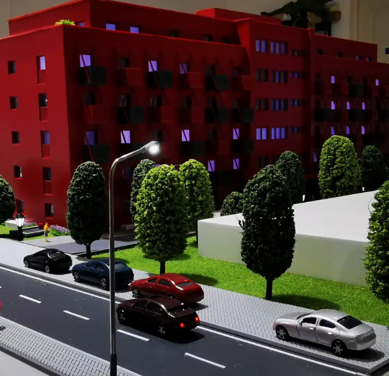 Detailed physical scale models by ARI Model for Fruit Logistica, including innovative agricultural facilities, cold storage systems, logistics hubs, and fresh produce processing plants. These illuminated and animated models combine precision engineer
