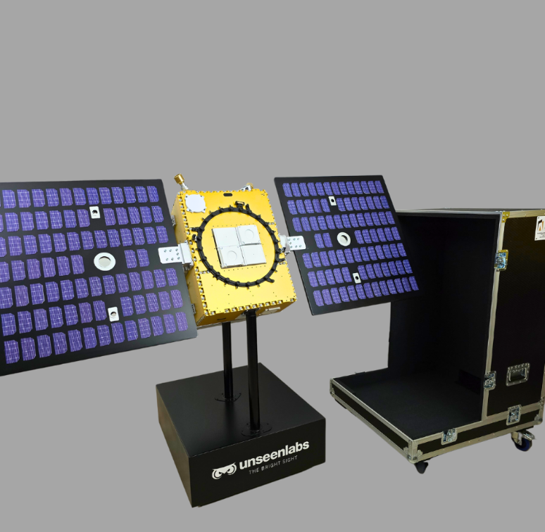 A detailed illuminated and animated model by ARI Model for the Defence Tech exhibition, showcasing military bases, drones, aircraft, naval fleets, radar systems, and advanced defense technologies. With lighting effects, animated functions, and intera