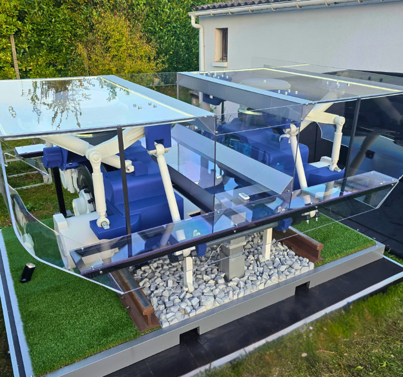 Illuminated and animated scale models created by ARI Model for the Civil Protection Fair, showcasing command centers, emergency systems, urban safety networks, and crisis management infrastructures. These models use LED lighting, movement, and intera