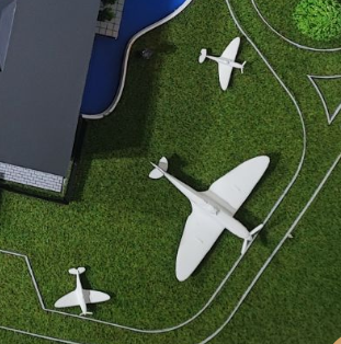 Bespoke illuminated and animated scale models by ARI Model for DroneX Europe, showcasing UAV fleets, drone logistics hubs, control towers, and aviation systems. Featuring detailed craftsmanship, LED lighting, animated functions, and interactive eleme