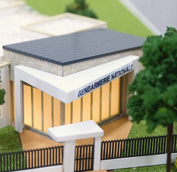 Specialized physical scale models by ARI Model for Light + Building, featuring intelligent building infrastructures, energy-efficient lighting concepts, sustainable urban layouts, high-tech electrical grids, and interactive city models. Designed with