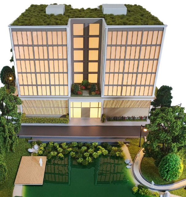 Modelos de escala física de ARI Model para Ambiente, que destacan exhibiciones de productos modernos, configuraciones de espacios comerciales, conceptos sostenibles de diseño, centros de fabricación ecológica y entornos urbanos de estilo de vida. Con