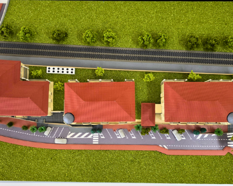 A stunning, finely detailed physical scale model developed by ARI Model for Mondial du Tourisme, presenting tourism concepts through realistic finishes, fine details, and integrated lighting that captivate visitors and strengthen your on-site brand p