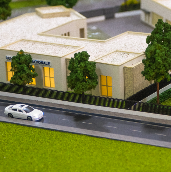 Custom illuminated and animated architectural model by ARI Model designed for Vakantiebeurs, combining precision, technology, and aesthetic excellence. These models highlight tourism destinations, resorts, and cultural projects with dynamic lighting,