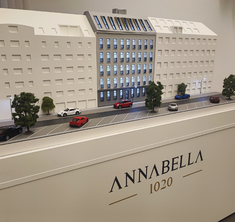Custom illuminated and animated architectural model crafted by ARI Model for the Vienna Tourism Forum, representing modern tourism concepts, infrastructure developments, and hospitality projects. With lighting effects, dynamic animations, and interac