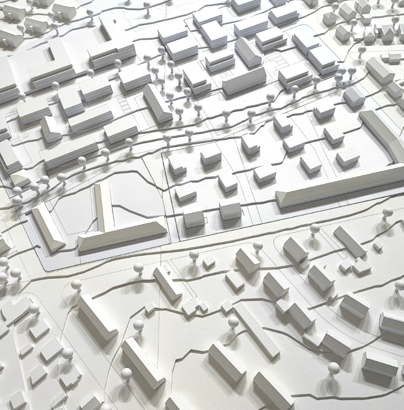 A meticulously detailed architectural scale model designed by ARI Model for Education and Digital Learning (226), featuring futuristic campuses, smart classrooms, digital laboratories, and connected e-learning facilities. Each creation seamlessly ble