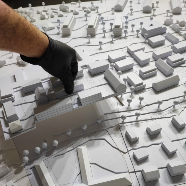 A highly detailed custom educational model built by ARI Model for the Eğitim ve Dijital Öğrenme (226) exhibition. This physical model represents innovative smart classrooms, digital laboratories, and interactive e-learning systems with integrated lig