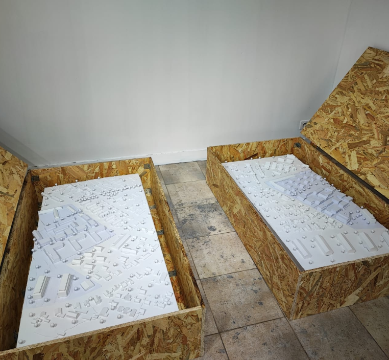 Customized illuminated and animated architectural scale models by ARI Model for EdTech Austria, reflecting 20 years of model-making expertise and technological excellence. Each model integrates light, motion, and architectural detail, creating a stun