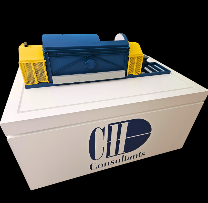 An illuminated and animated architectural model crafted by ARI Model for the Digital School Expo, blending architectural precision with modern lighting and motion technology. This unique scale model showcases how innovation and education can merge, b