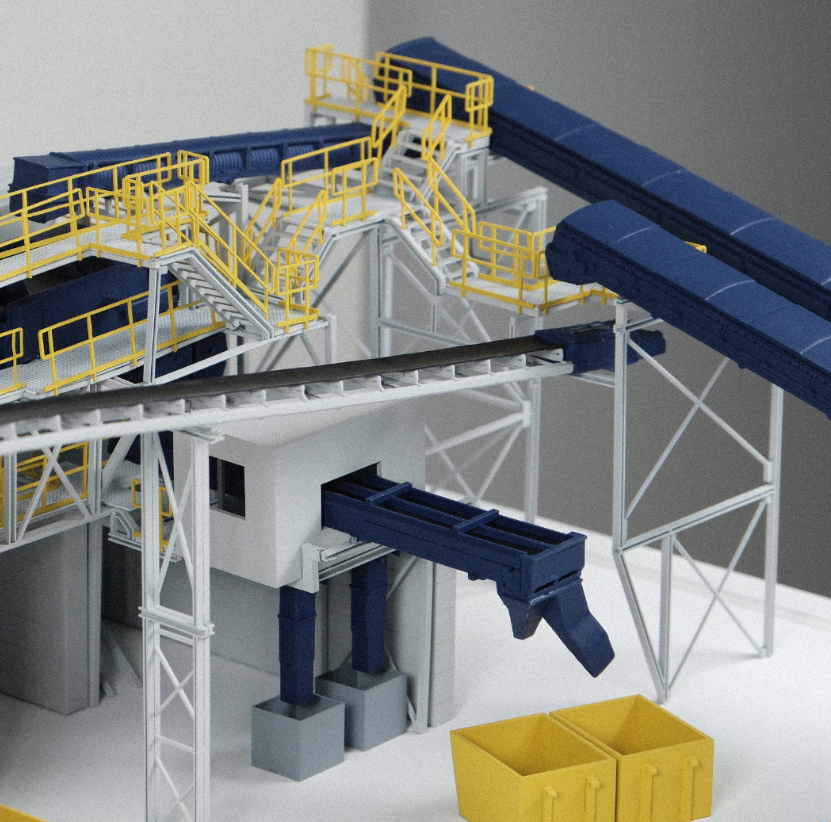 An illuminated and animated architectural model crafted by ARI Model for IAA Transportation, combining lighting effects, movement, and unmatched craftsmanship to represent innovation in mobility, transport, and automation. Each model is the product o