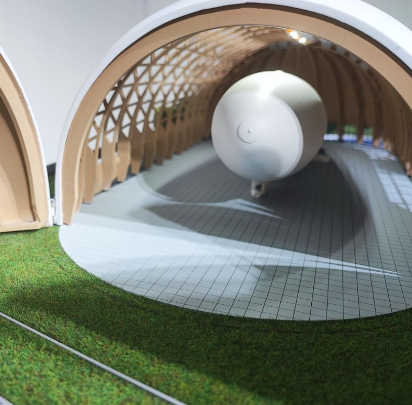 A bespoke architectural exhibition model created by ARI Model for Logistics & Distribution Switzerland. By combining light, motion, and architectural precision, these models turn complex logistics systems and supply chain concepts into immersive 