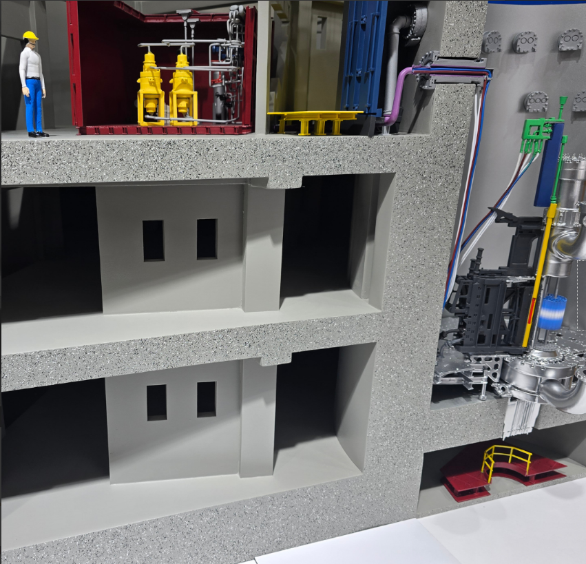 Physical scale model by ARI Model, illustrating automation routes, warehouse architecture, intralogistics systems, and smart material-handling flows, crafted for exhibitors at Intralogistics Europe.