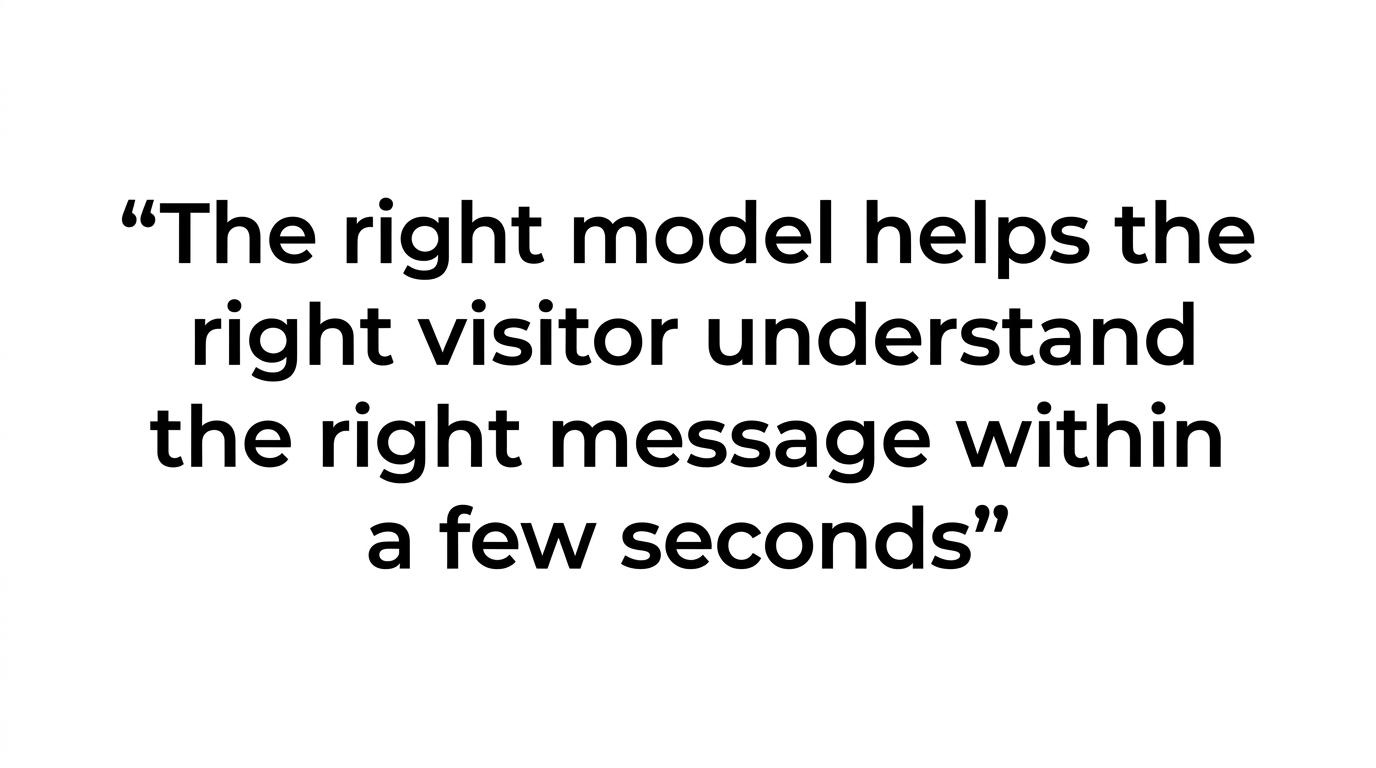 Highlighted quote stating that the best exhibition model is usually not the most detailed one.