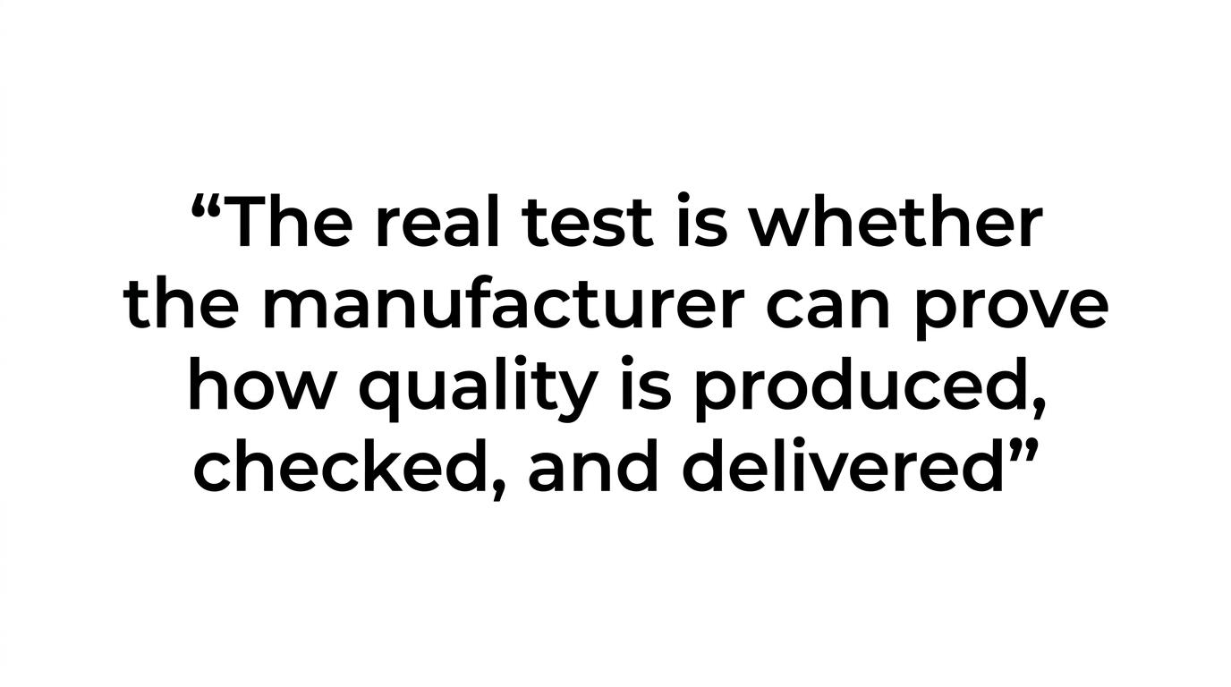 Highlighted quote reading: “Reliability starts where marketing ends.”
